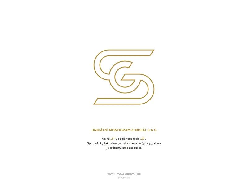 Monogram SG · velké S nese v sobě malé G